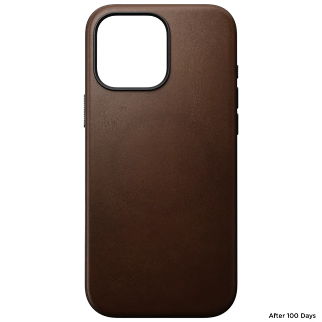 Nomad Modern Leather Case with MagSafe for iPhone 16 Pro - Brown - Image 3