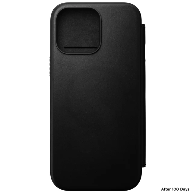 Nomad Modern Leather Folio Case with MagSafe for iPhone 16 Pro - Black - Image 4