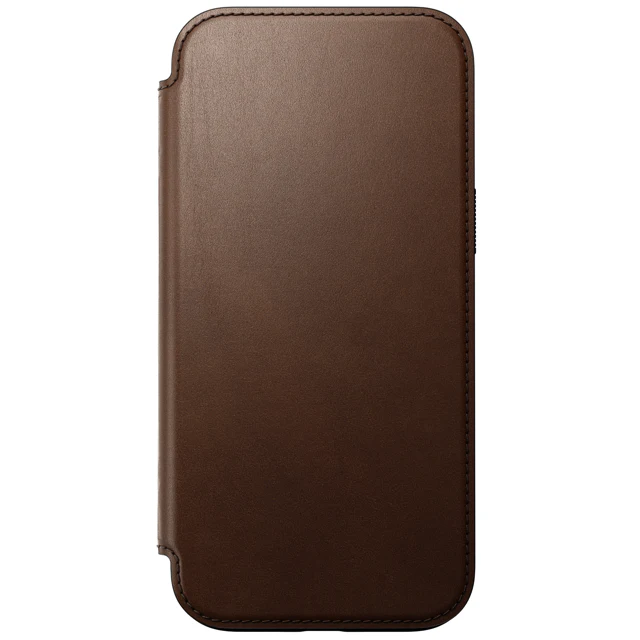 Nomad Modern Leather Folio Case with MagSafe for iPhone 16 Pro - Brown - Image 6