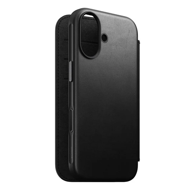 Nomad Modern Leather Folio Case with MagSafe for iPhone 17 - Black - Image 5