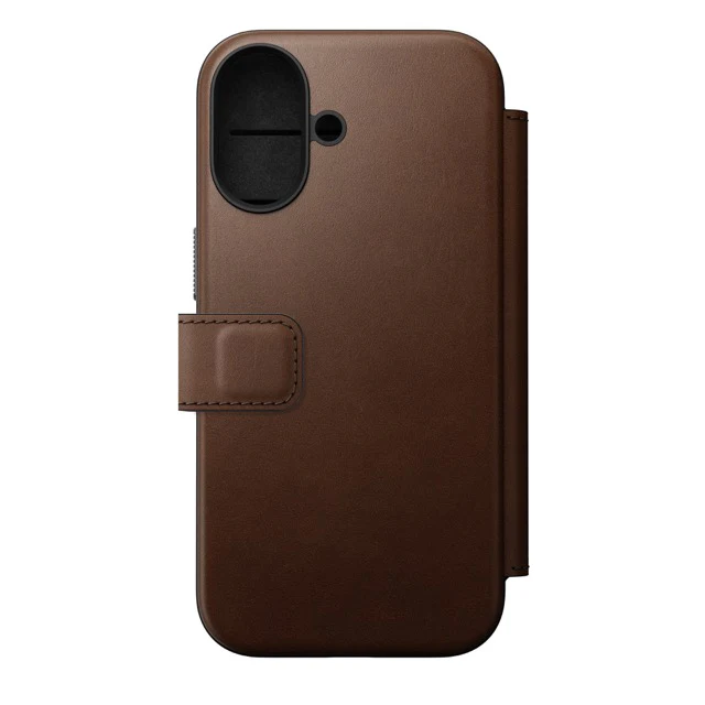 Nomad Modern Leather Folio Case with MagSafe for iPhone 17 - Brown - Image 3