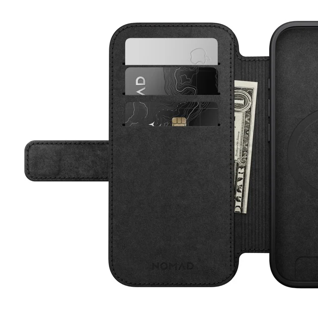 Nomad Modern Leather Folio Case with MagSafe for iPhone 17 - Brown - Image 8