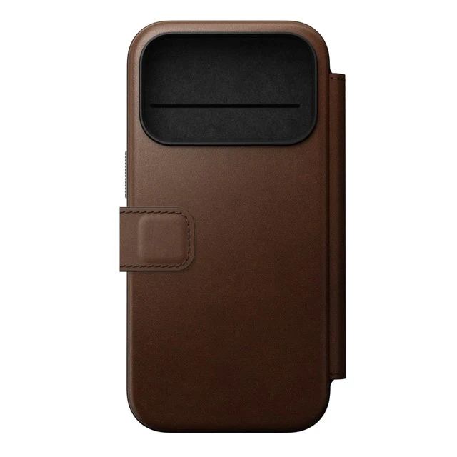 Nomad Modern Leather Folio Case with MagSafe for iPhone 17 Pro - Brown - Image 3