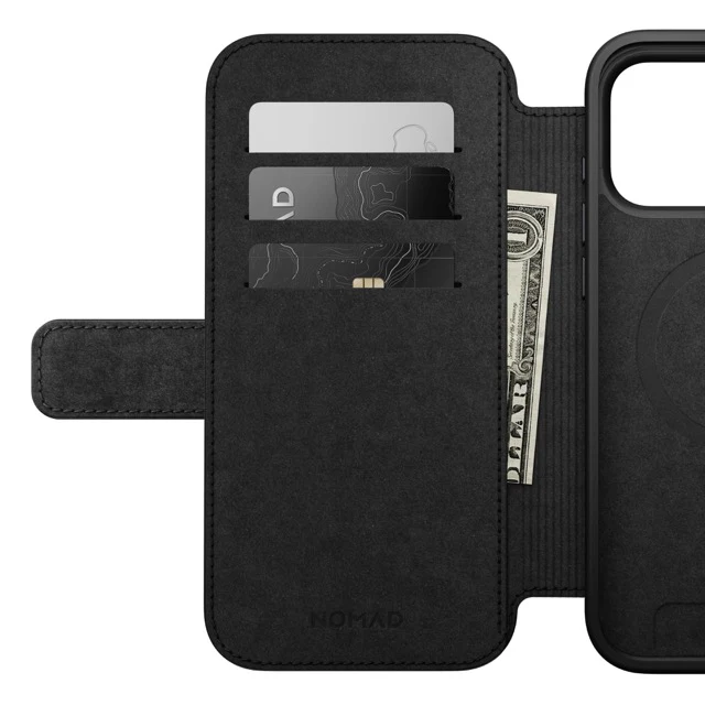 Nomad Modern Leather Folio Case with MagSafe for iPhone 17 Pro Max - Black - Image 8