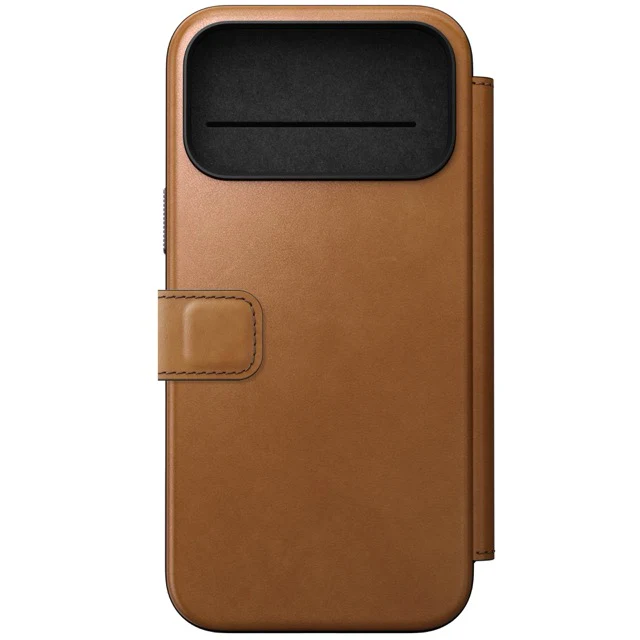 Nomad Modern Leather Folio Case with MagSafe for iPhone 17 Pro Max - Brown - Image 3