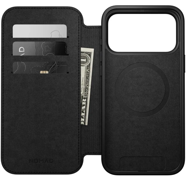 Nomad Modern Leather Folio Case with MagSafe for iPhone 17 Pro Max - Brown - Image 7