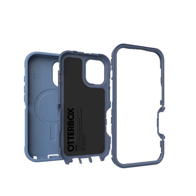 Otterbox Defender with MagSafe for iPhone 16 - Baby Blue Jeans - Image 3