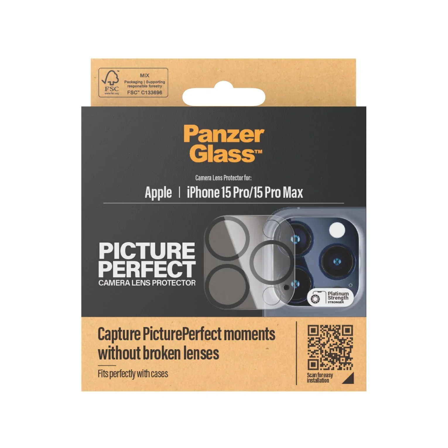 PanzerGlass Camera Lens Protector for iPhone 15 Pro / 15 Pro Max - Image 3