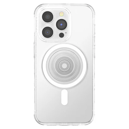 PopSockets - PopGrip For MagSafe with Magnetic Ring Adapter Clear - Image 3