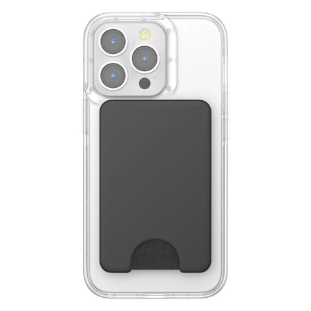 PopSockets PopWallet+ for MagSafe with Magnetic Ring Adapter - Black - Image 3