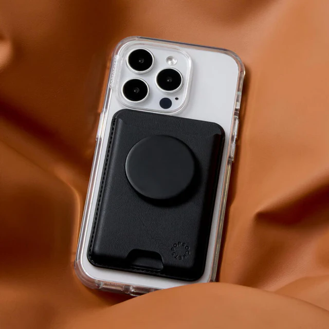 PopSockets Soft PopWallet+ with MagSafe - Black - Image 5