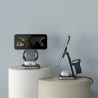 Satechi 3-in-1 Foldable Qi2 Wireless Charging Stand - Image 6