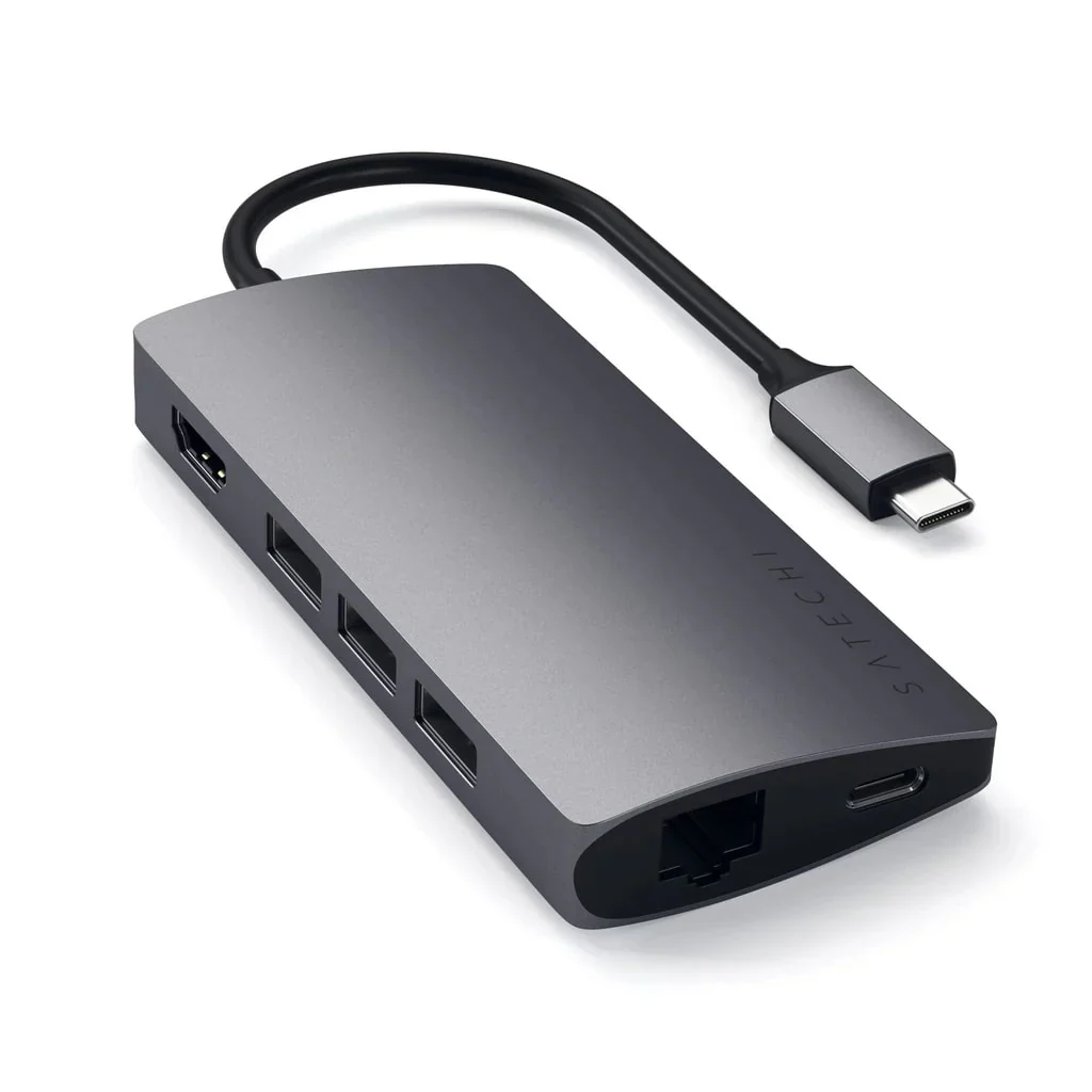 Satechi USB-C Multiport Adapter V2 (Ethernet/HDMI 4K/USB3.0/SD&Micro/USB-C) - Space Gray - Image 10