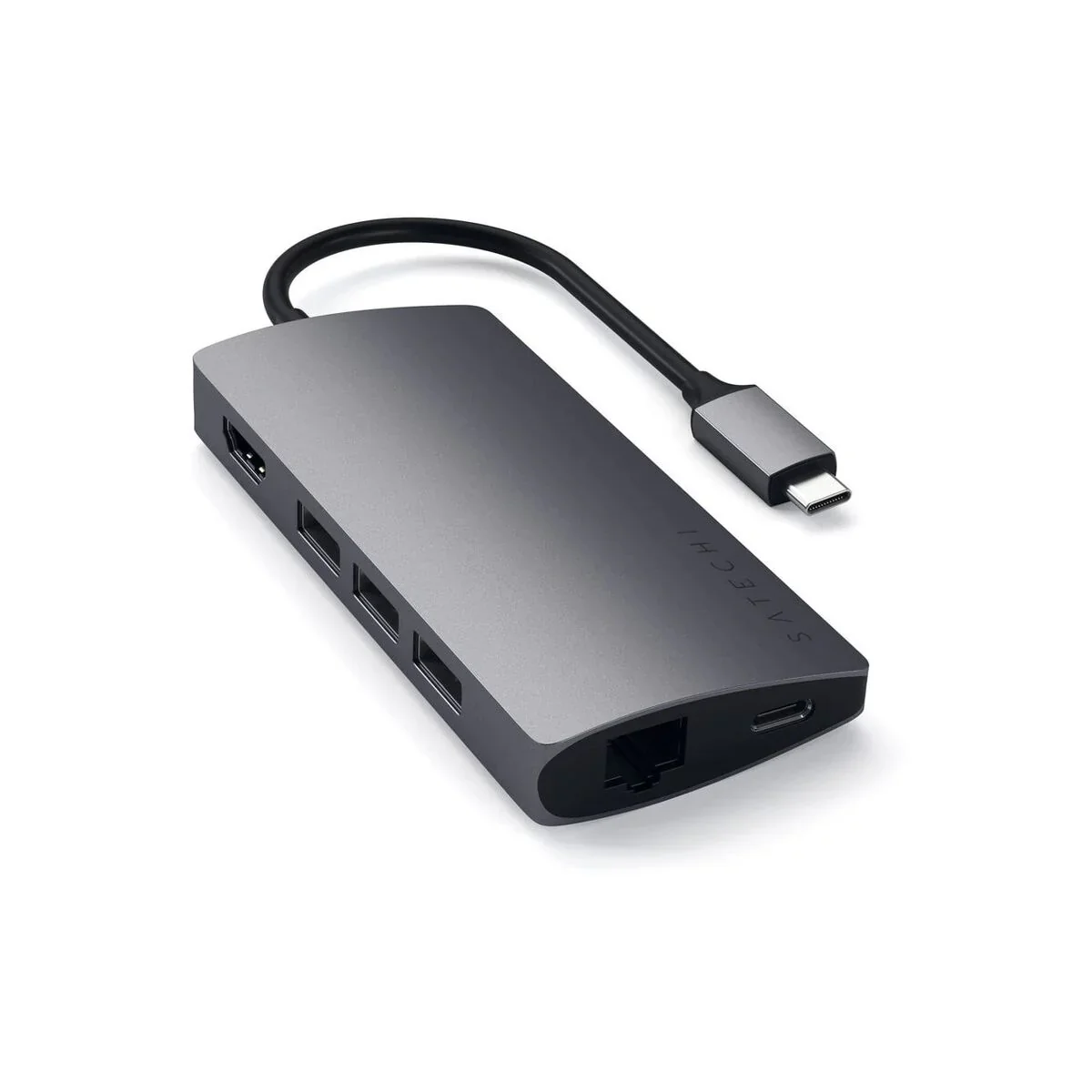 Satechi USB-C Multiport Adapter V2 (Ethernet/HDMI 4K/USB3.0/SD&Micro/USB-C) - Space Gray - Image 11
