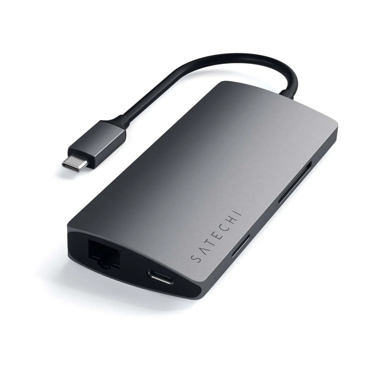 Satechi USB-C Multiport Adapter V2 (Ethernet/HDMI 4K/USB3.0/SD&Micro/USB-C) - Space Gray - Image 12