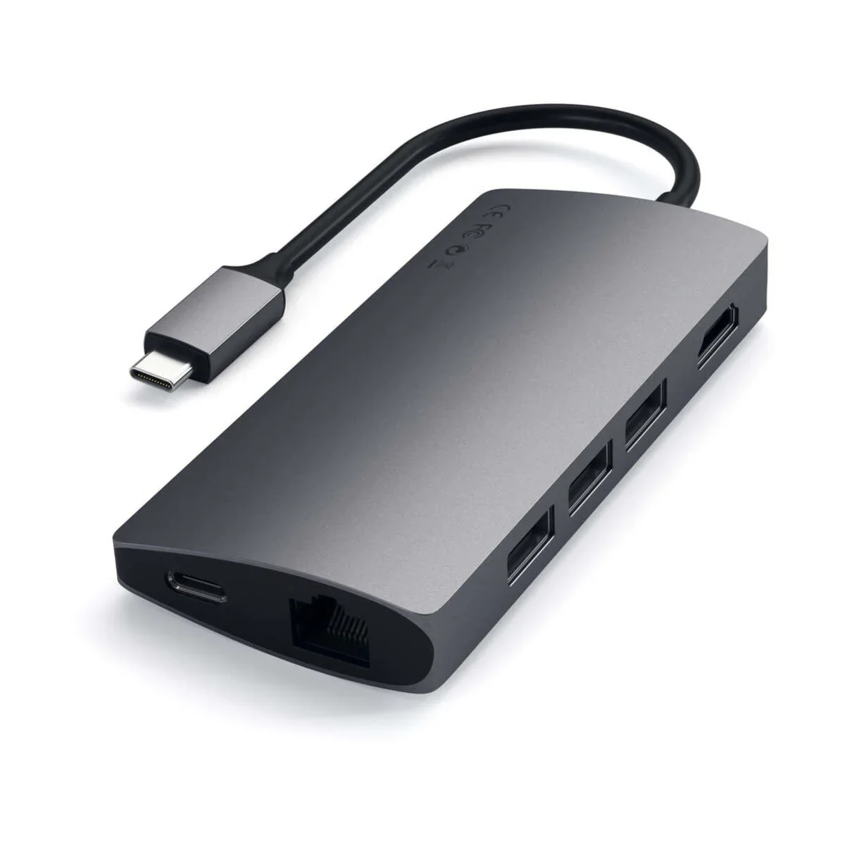 Satechi USB-C Multiport Adapter V2 (Ethernet/HDMI 4K/USB3.0/SD&Micro/USB-C) - Space Gray - Image 13