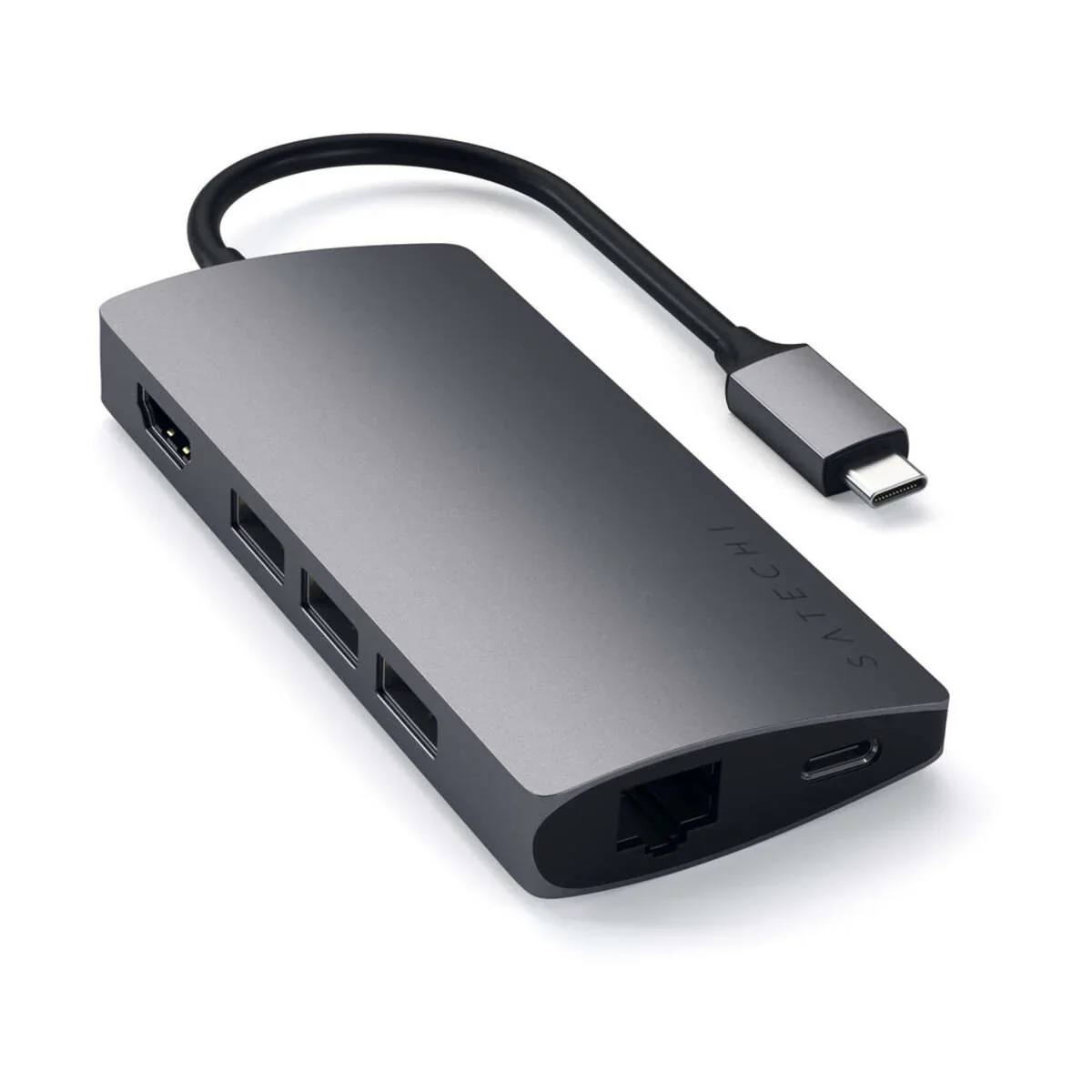 Satechi USB-C Multiport Adapter V2 (Ethernet/HDMI 4K/USB3.0/SD&Micro/USB-C) - Space Gray - Image 15