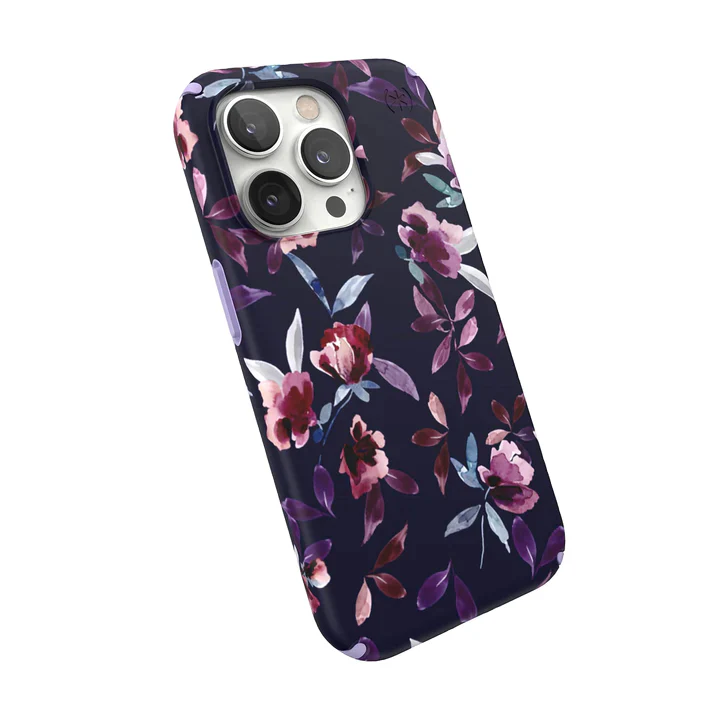 Speck Presidio Printed Edition Case with MagSafe for 14 Pro - Violet Floral - Image 4