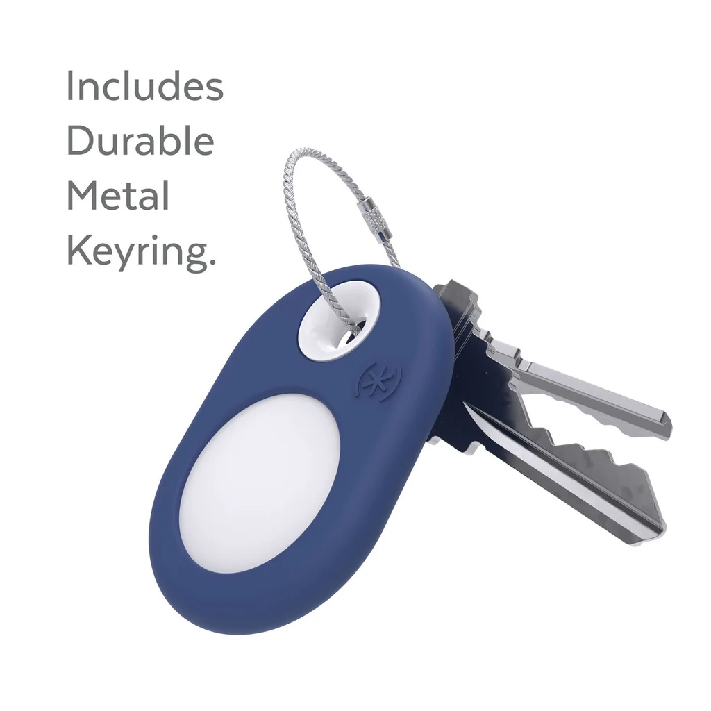 Speck Siliring AirTag Keychain - Coastal Blue - Image 3