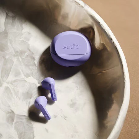 Sudio A3 Wireless Earbuds - Soft Purple - Image 3