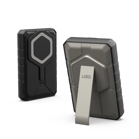 UAG Rugged Battery Pack with Kickstand for MagSafe 10K mAh 20W - Black/Titanium - Image 2